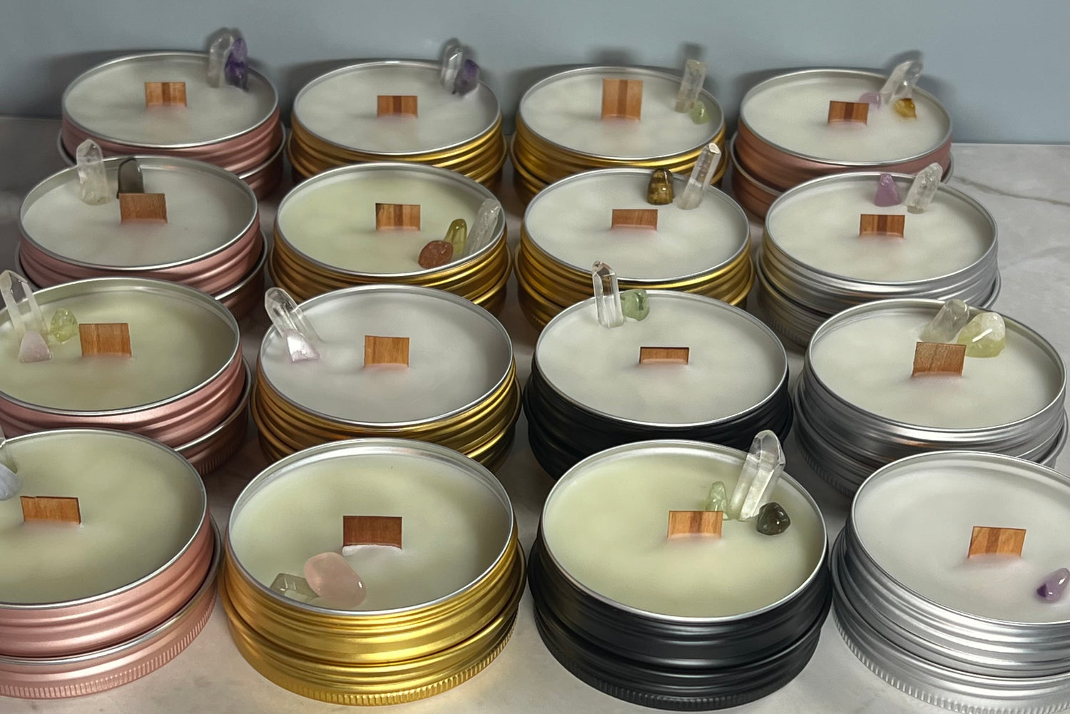 CrystalLux Petite | 2 oz Crystal-Infused Candle