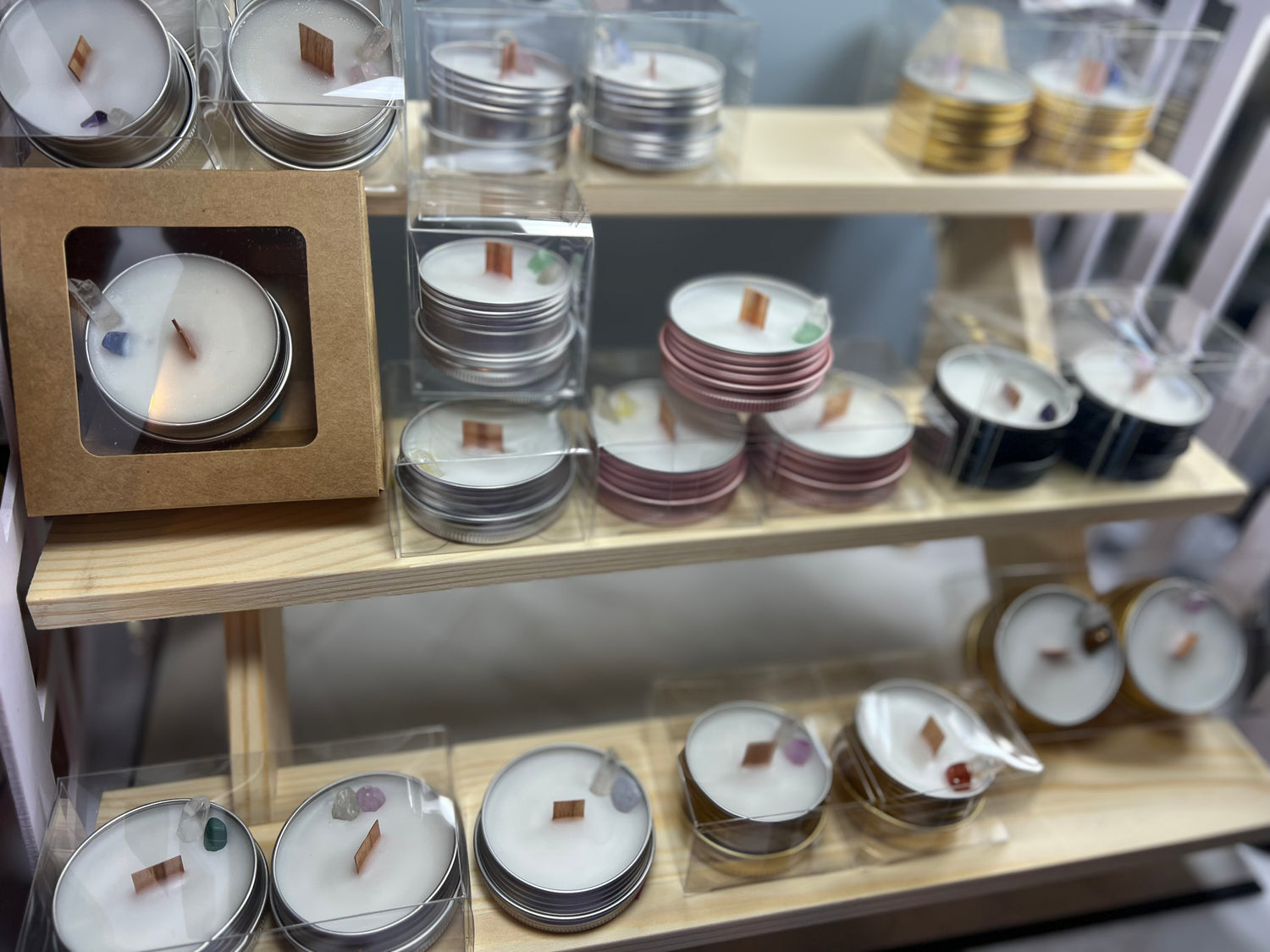 CrystalLux Mini | 1 oz Crystal-Infused Candle