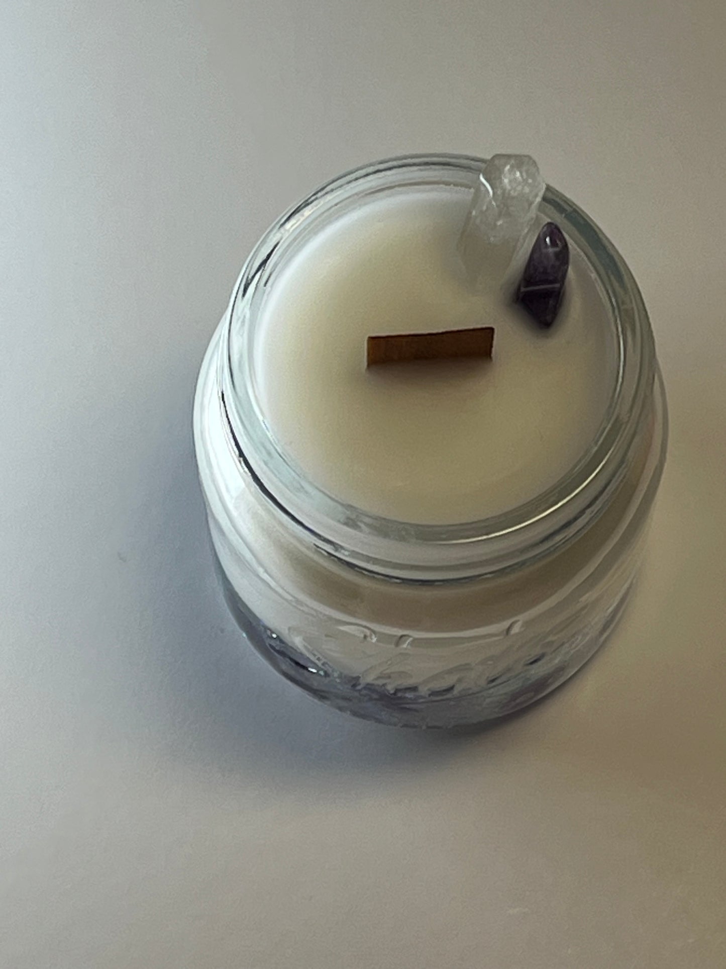 Atelier Vessel II | No. 12 — Madeline | Clear Quartz + Amethyst | 5 oz