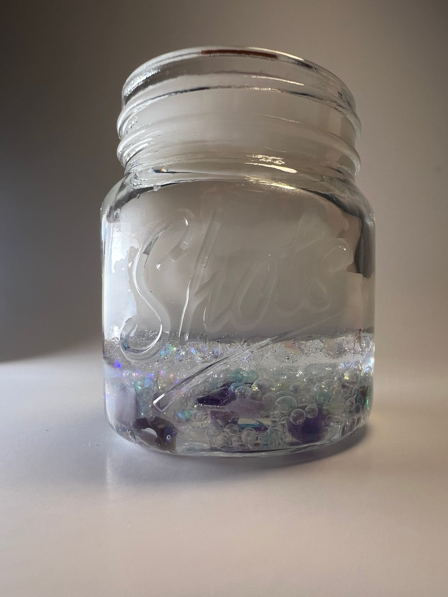Atelier Vessel II | No. 12 — Madeline | Clear Quartz + Amethyst | 5 oz