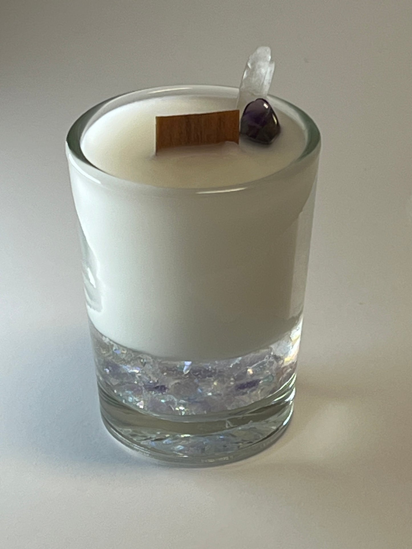 Atelier Vessel I | No. 12 — Madeline | Clear Quartz + Amethyst | 2.2 oz