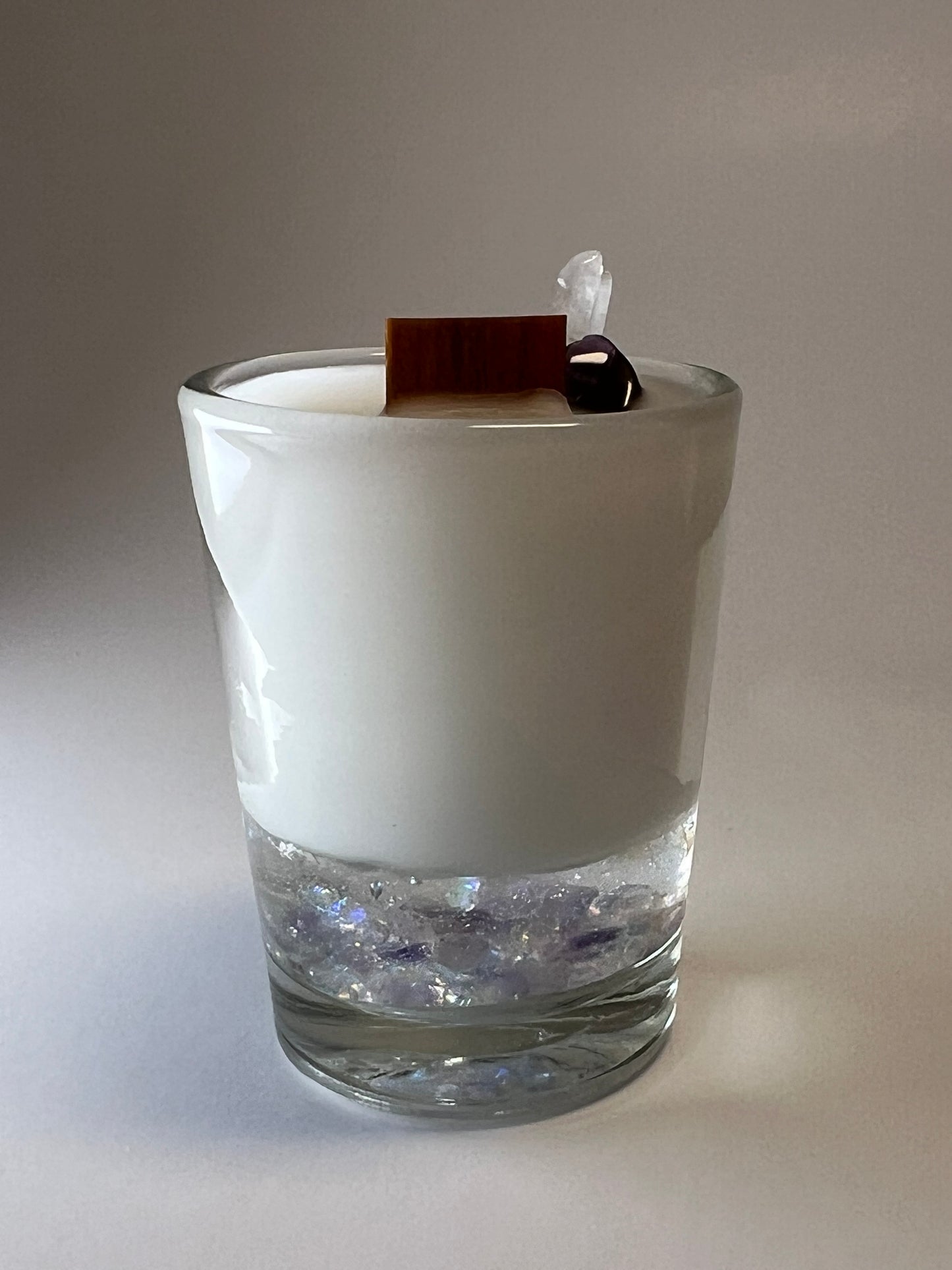 Atelier Vessel I | No. 12 — Madeline | Clear Quartz + Amethyst | 2.2 oz