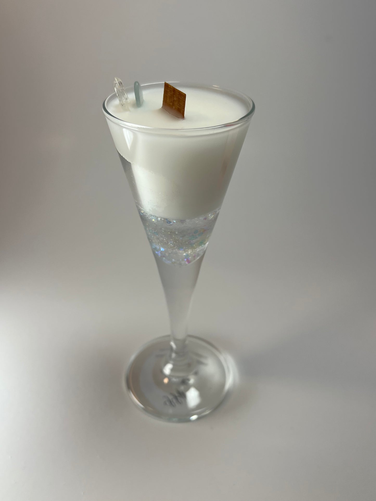 Atelier Vessel III | No. 12 — Madeline | Clear Quartz + Aquamarine | 6.2 oz