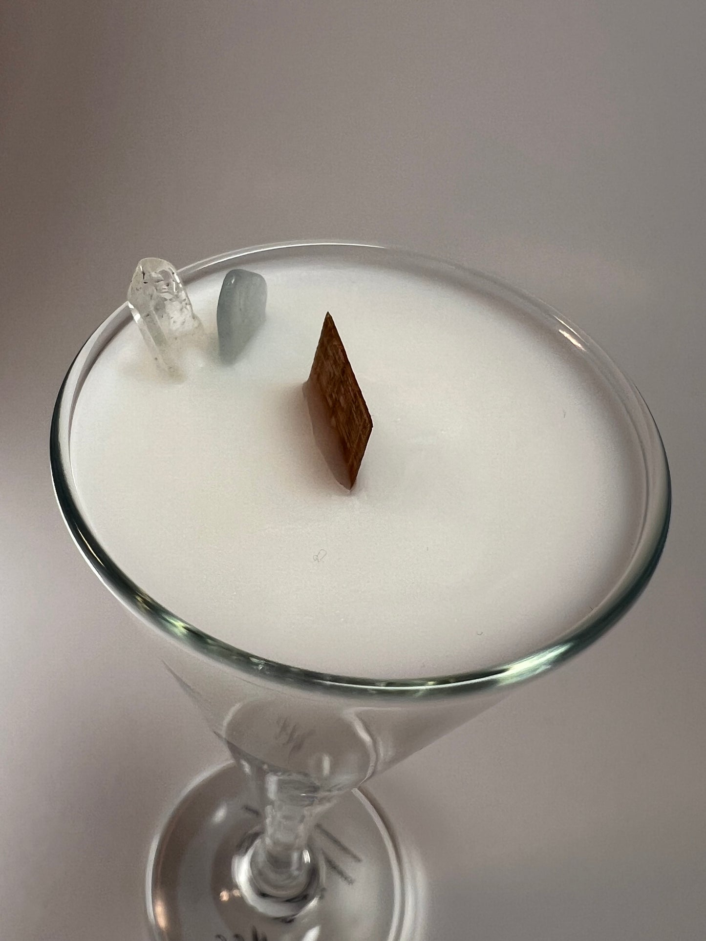 Atelier Vessel III | No. 12 — Madeline | Clear Quartz + Aquamarine | 6.2 oz