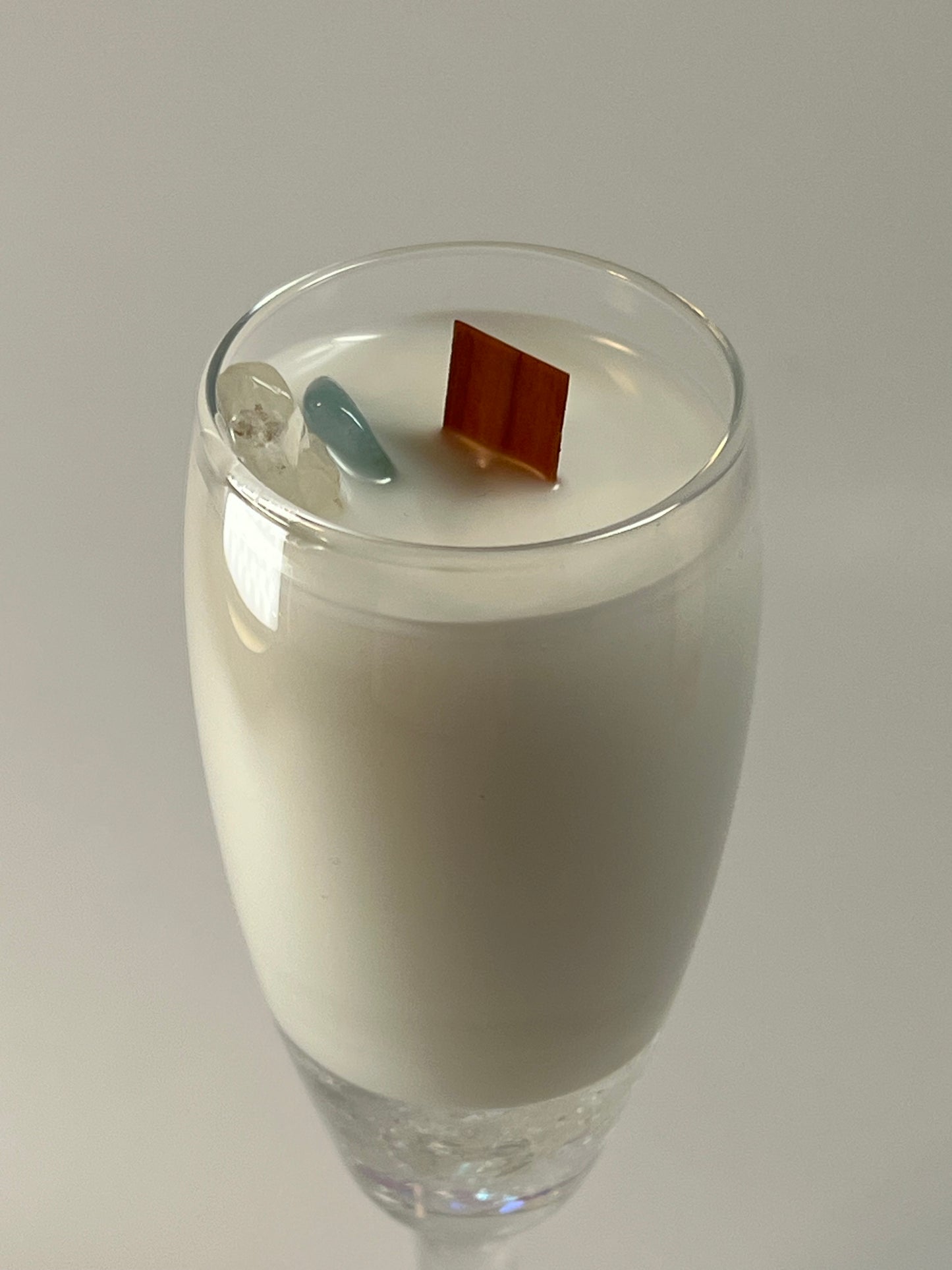 Atelier Vessel IV | No. 12 — Madeline | Clear Quartz + Aquamarine | 8.8 oz