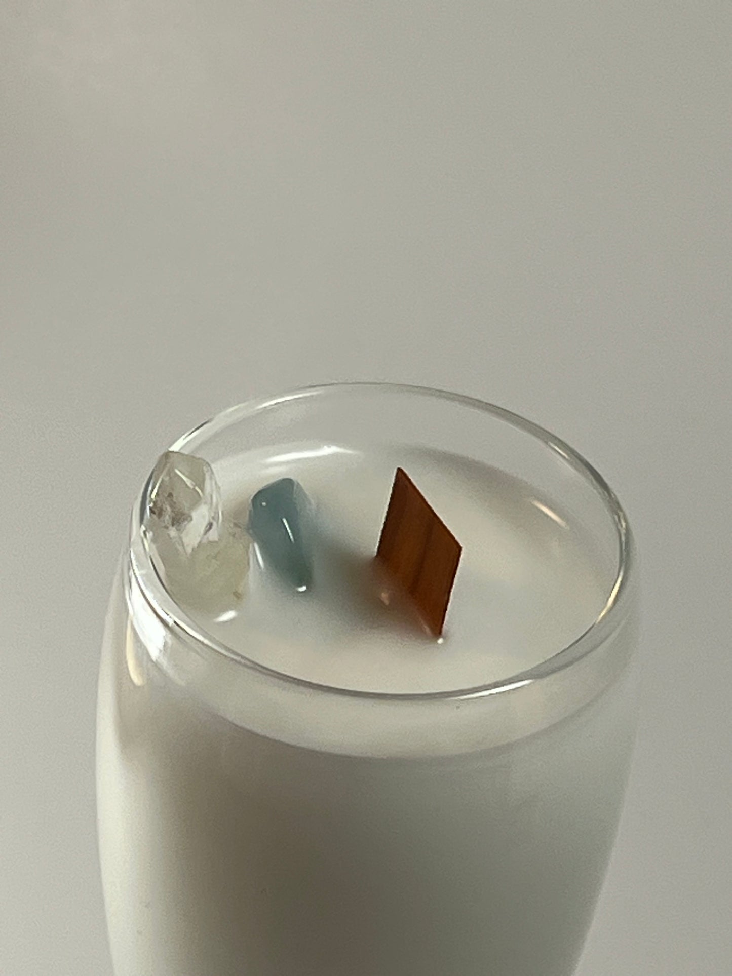 Atelier Vessel IV | No. 12 — Madeline | Clear Quartz + Aquamarine | 8.8 oz
