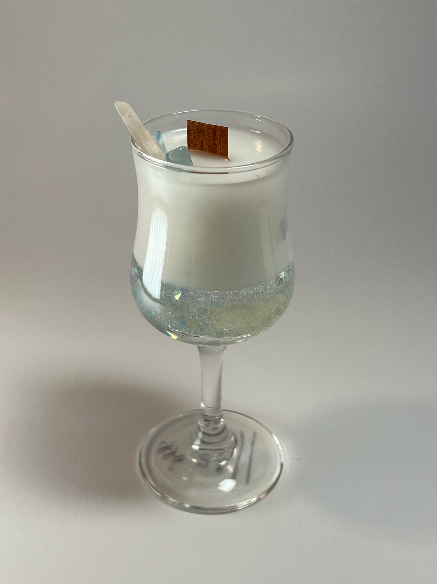 Atelier Vessel III | No. 12 — Madeline | Clear Quartz + Citrine + Aquamarine | 6 oz