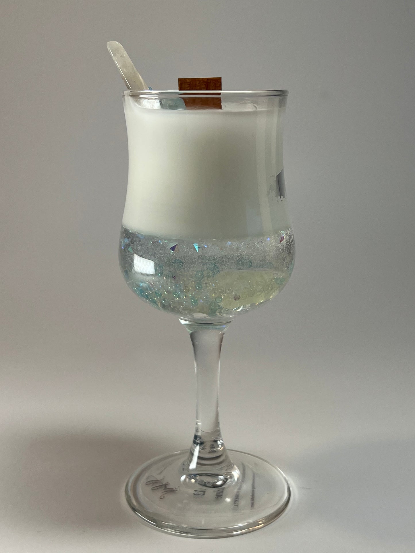 Atelier Vessel III | No. 12 — Madeline | Clear Quartz + Citrine + Aquamarine | 6 oz