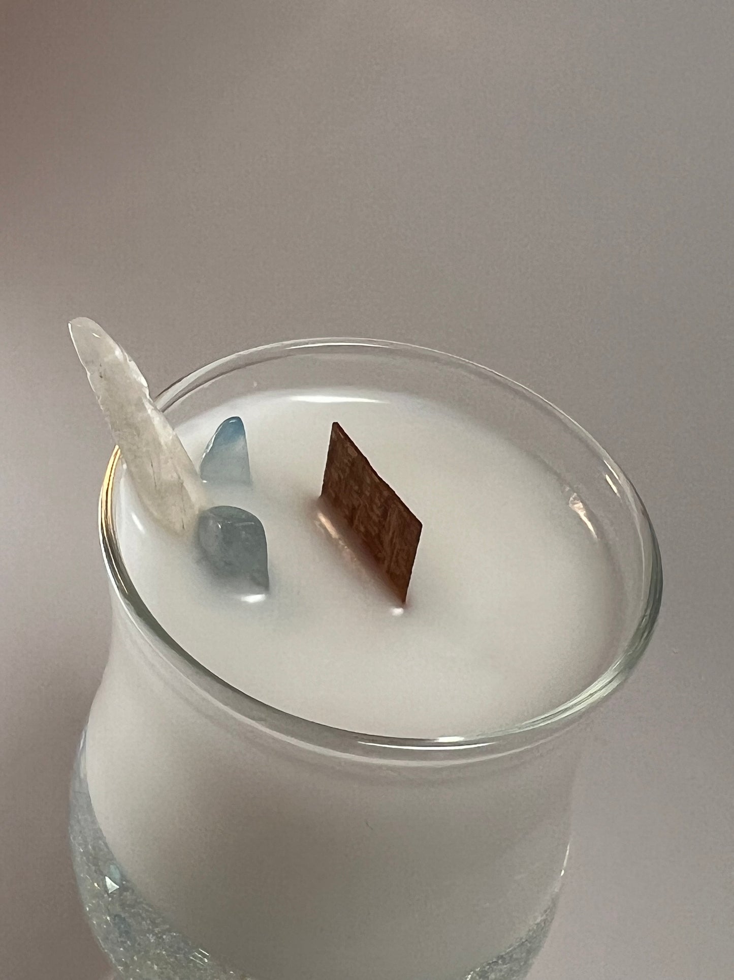Atelier Vessel III | No. 12 — Madeline | Clear Quartz + Citrine + Aquamarine | 6 oz