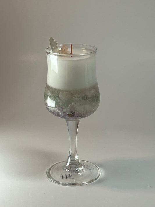 Atelier Vessel III | No. 12 — Madeline | Clear Quartz + Amethyst + Rose Quartz +Green Aventurine + Citrine | 6.1 oz