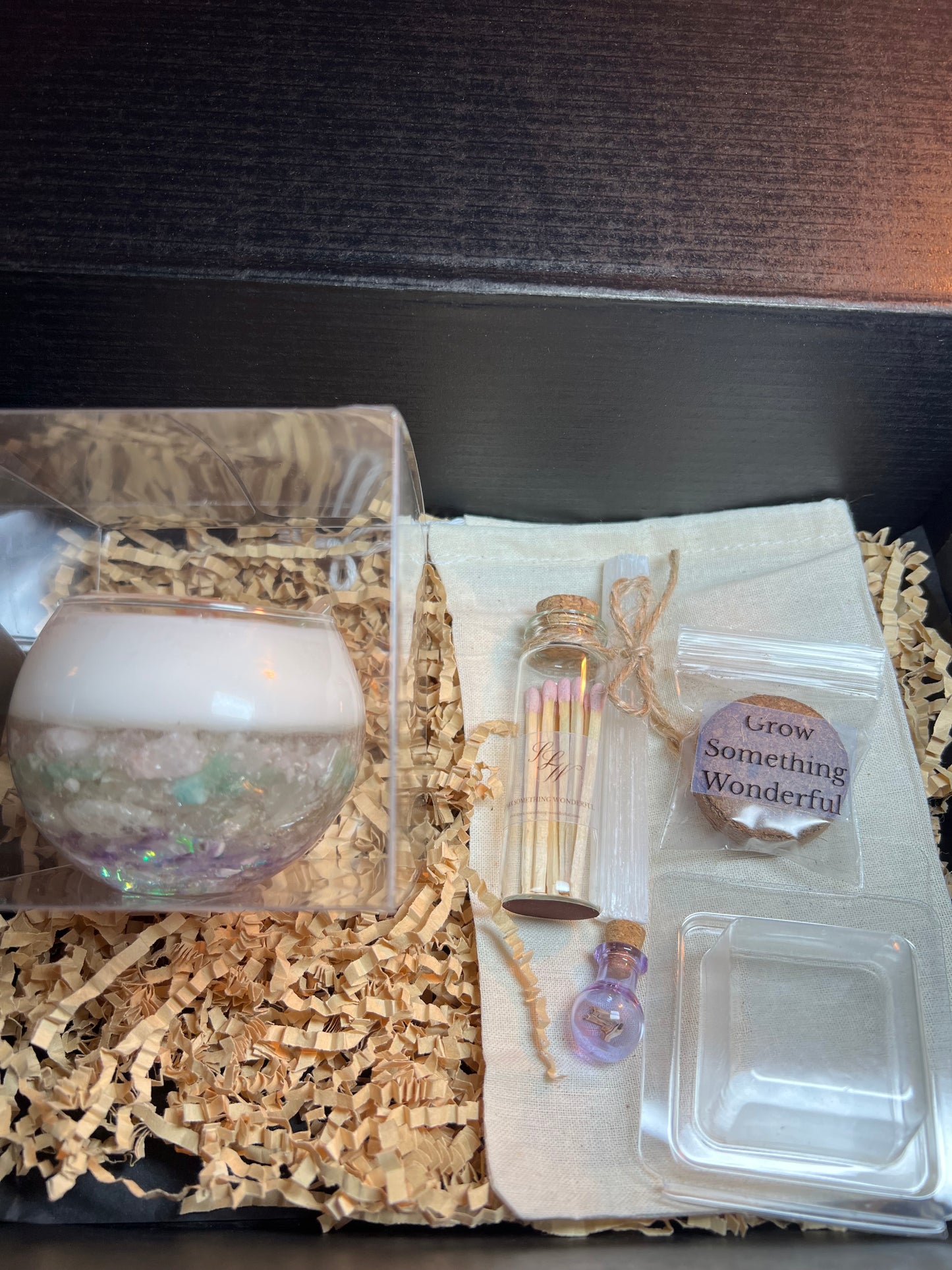 Atelier Vessel IV | No. 12 — Madeline | Clear Quartz + Amethyst + Rose Quartz +Green Aventurine + Citrine | 8.4 oz